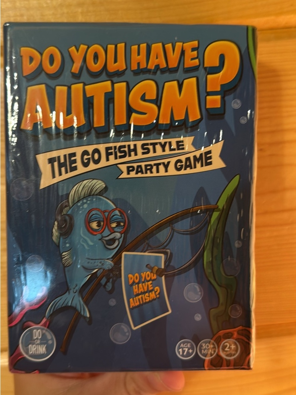 Do You Have Autism? The Go Fish Style Party Game - Blue